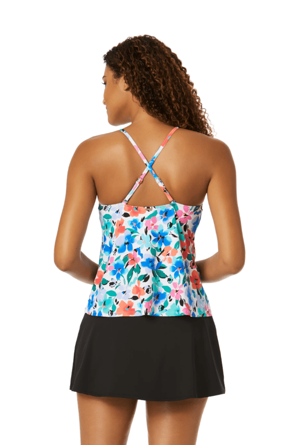 ANNE COLE FIORE EASY TRIANGLE TANKINI TOP - LADIES SWIM - ANNE COLE