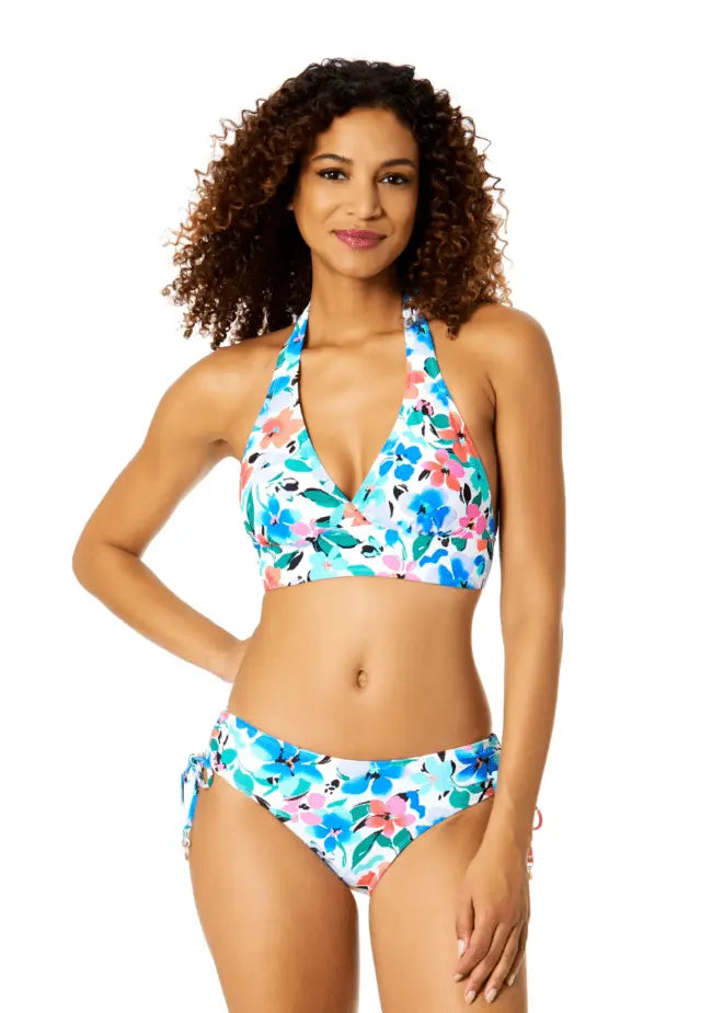 ANNE COLE FIORE PRINTED MARILYN HALTER - bikini tops - ANNE COLE