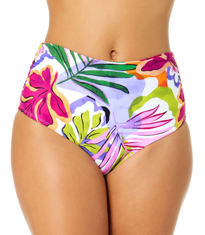 ANNE COLE MOD TROPICAL CONVERTIBLE SHIRRED BOTTOM - bottoms - ANNE COLE
