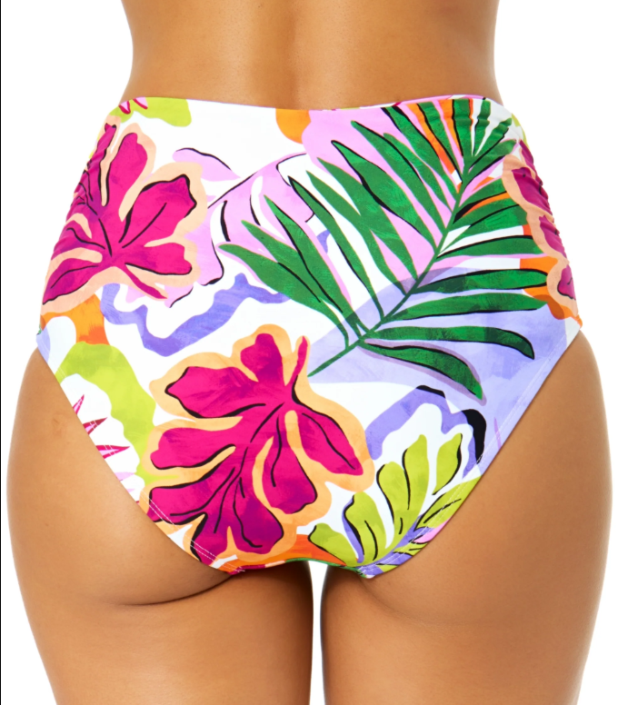 ANNE COLE MOD TROPICAL CONVERTIBLE SHIRRED BOTTOM - bottoms - ANNE COLE