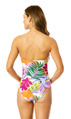 ANNE COLE MOD TROPICAL ONE PCE BANDEAU - one piece - ANNE COLE