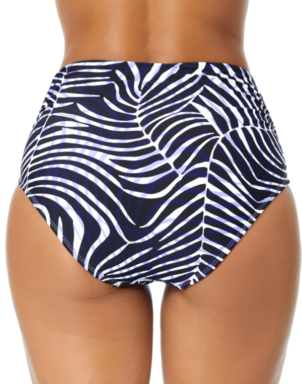 ANNE COLE SHADOW PALM CONVERTIBLE SHIRRED BOTTOM - bikini bottoms - ANNE COLE