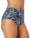 ANNE COLE SHADOW PALM CONVERTIBLE SHIRRED BOTTOM - bikini bottoms - ANNE COLE