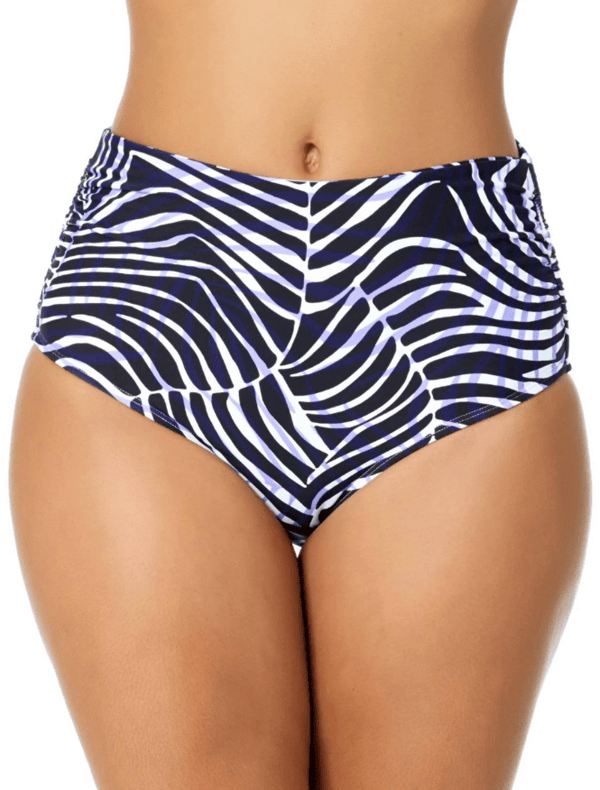 ANNE COLE SHADOW PALM CONVERTIBLE SHIRRED BOTTOM - bikini bottoms - ANNE COLE