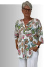 BEYOND CAPRI COTTON GAUZE BUTTERFLY TOP - tops - BEYOND CAPRI