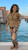 BEYOND CAPRI COTTON SOLID RUFFLE SLEEVE TOP - tops - BEYOND CAPRI