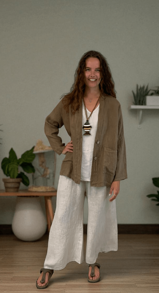 BEYOND CAPRI LINEN DEBBIE JACKET - jackets/sweaters - BEYOND CAPRI