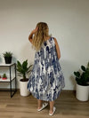 BEYOND CAPRI LINEN FAVORED FISH MIDI DRESS - dresses - BEYOND CAPRI