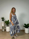 BEYOND CAPRI LINEN FAVORED FISH MIDI DRESS - dresses - BEYOND CAPRI