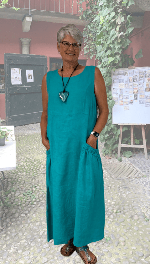 BEYOND CAPRI LINEN TANK DRESS WITH POCKETS - dresses - BEYOND CAPRI