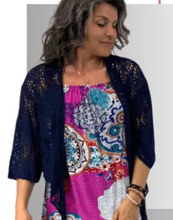 BEYOND CAPRI MESH BOLERO JACKET - jackets/sweaters - BEYOND CAPRI