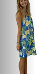 BEYOND CAPRI SIMPLE LEAF PRINT DRESS - dresses - BEYOND CAPRI