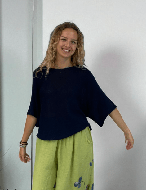 BEYOND CAPRI SOLID SIMPLE LINEN TOP - tops - BEYOND CAPRI