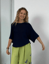 BEYOND CAPRI SOLID SIMPLE LINEN TOP - tops - BEYOND CAPRI