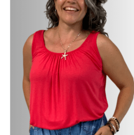 BEYOND CAPRI VISCOSE BUBBLE MIRACLE TANK TOP - tops - BEYOND CAPRI