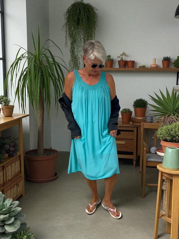 BEYOND CAPRI VISCOSE LOUNGE DRESS - dresses - BEYOND CAPRI