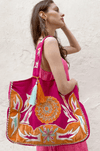 DEBBIE KATZ COLORFUL METALLIC EMBROIDERED BAG - bags - DEBBIE KATZ
