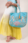 DEBBIE KATZ COLORFUL METALLIC EMBROIDERED BAG - bags - DEBBIE KATZ