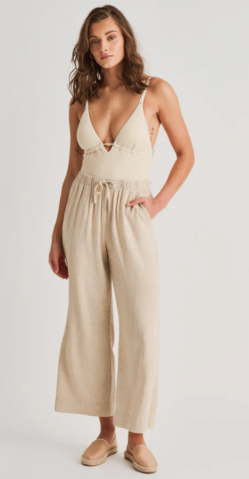 EVERYDAY SUNDAY LINEN BLEND COVER UP PANT - bottoms - EVERYDAY SUNDAY