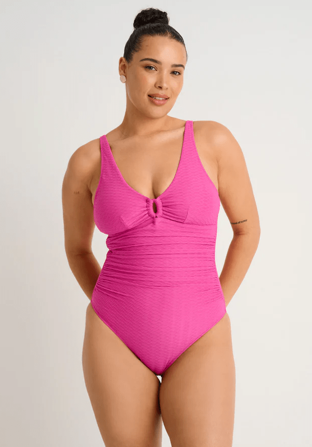 EVERYDAY SUNDAY PEONY PINK TEXTURE ONE PIECE - one piece - EVERYDAY SUNDAY