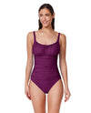 GOTTEX PROFILE SCOOP NECK SHIRRED BUST ONE PCE - one piece - GOTTEX