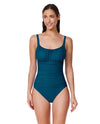GOTTEX PROFILE SCOOP NECK SHIRRED BUST ONE PCE - one piece - GOTTEX