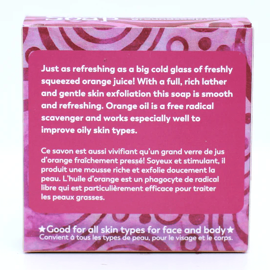 GROUND SOAP BRIGHT AND FIESTY ORANGE AND LEMON SOAP 120G - ACCESSORIES - GROUND SOAP