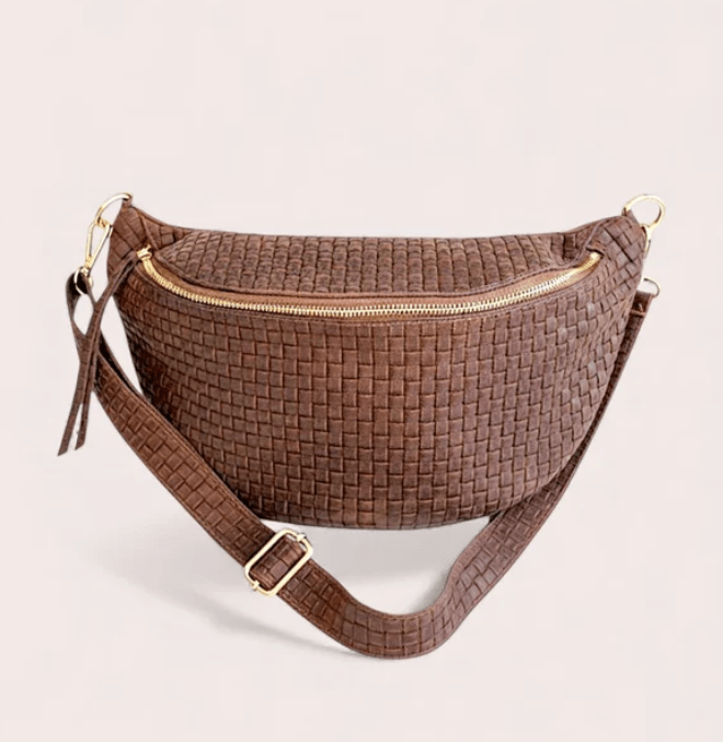 ITALIAN LEATHER CROSS BODY BAG WITH PRINTED PATTERN - bags - DEBBIE KATZ
