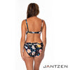 JANTZEN BLOOMING FLOWERS VERA SURPLICE BRA TOP - bikini tops - JANTZEN SWIMWEAR