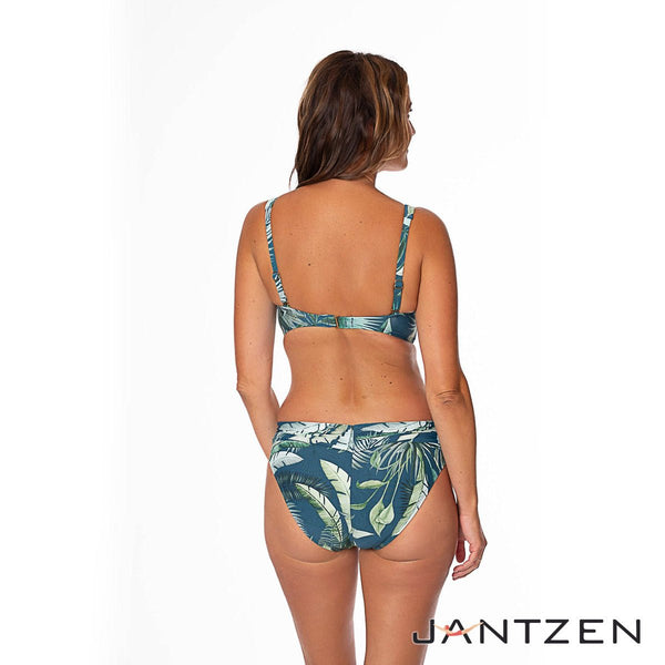 JANTZEN PALM TOILE VERA SURPLICE BRA - bikini tops - JANTZEN SWIMWEAR
