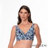 JANTZEN SEASIDE CRUSH VERA SURPLICE BRA TOP - bikini tops - JANTZEN SWIMWEAR