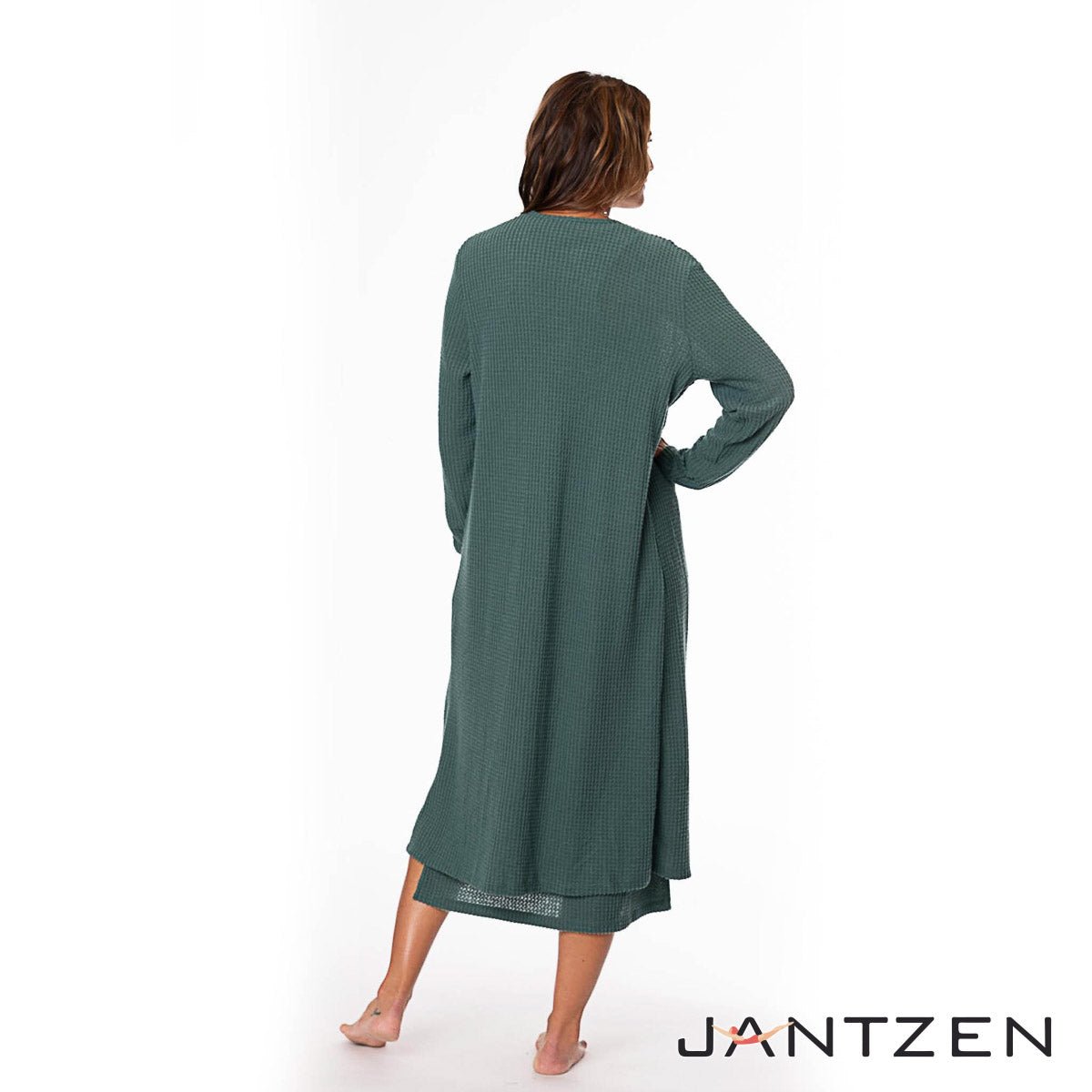 JANTZEN WAFFLE LONG DRESS LOUNGE SET - Loungewear - JANTZEN SWIMWEAR