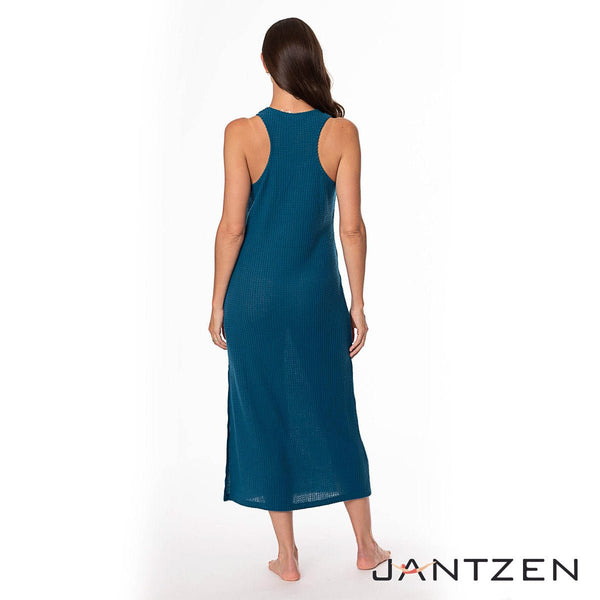 JANTZEN WAFFLE LONG DRESS LOUNGE SET - Loungewear - JANTZEN SWIMWEAR