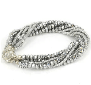 JKENT MAGNENT CLOSURE CRYSTAL BRACELET - jewellery - JACQUELINE KENT
