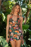 LA BLANCA TROPICAL HIDEAWAY HALTER TANKINI TOP - tankini tops - LA BLANCA