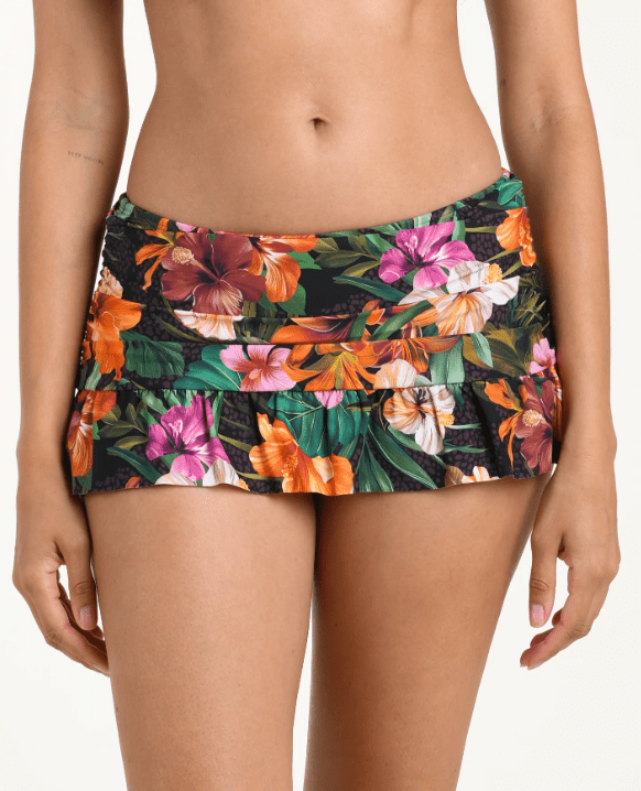 LA BLANCA TROPICAL HIDEAWAY RUFFLE SKIRT - bottoms - LA BLANCA
