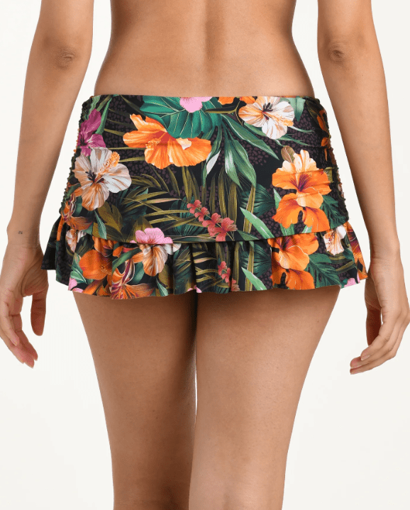 LA BLANCA TROPICAL HIDEAWAY RUFFLE SKIRT - bottoms - LA BLANCA