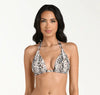 LA BLANCA WILD WHISPERS HALTER BIKINI TOP - bikini tops - LA BLANCA