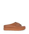 MATT & NAT IDAH WOMENS VEGAN LEATHER ADJUSTABLE SLIDE WITH SMALL WEDGE - sandals - MATT & NAT