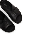 MATT & NAT IDAH WOMENS VEGAN LEATHER ADJUSTABLE SLIDE WITH SMALL WEDGE - sandals - MATT & NAT
