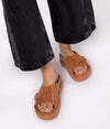 MATT & NAT IDAH WOMENS VEGAN LEATHER ADJUSTABLE SLIDE WITH SMALL WEDGE - sandals - MATT & NAT