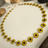 PIKA & BEAR BROWN EYED SUSAN FLOWER CHAIN NECKLACE - jewellery - PIKA & BEAR