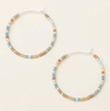 SCOUT CHROMACOLOR MIYUKI SMALL HOOP - BLUE /SILVER - jewellery - SCOUT