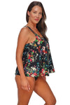 SUNSETS ESCAPE PRINTED SADIE TANKINI - tankini tops - SUNSETS