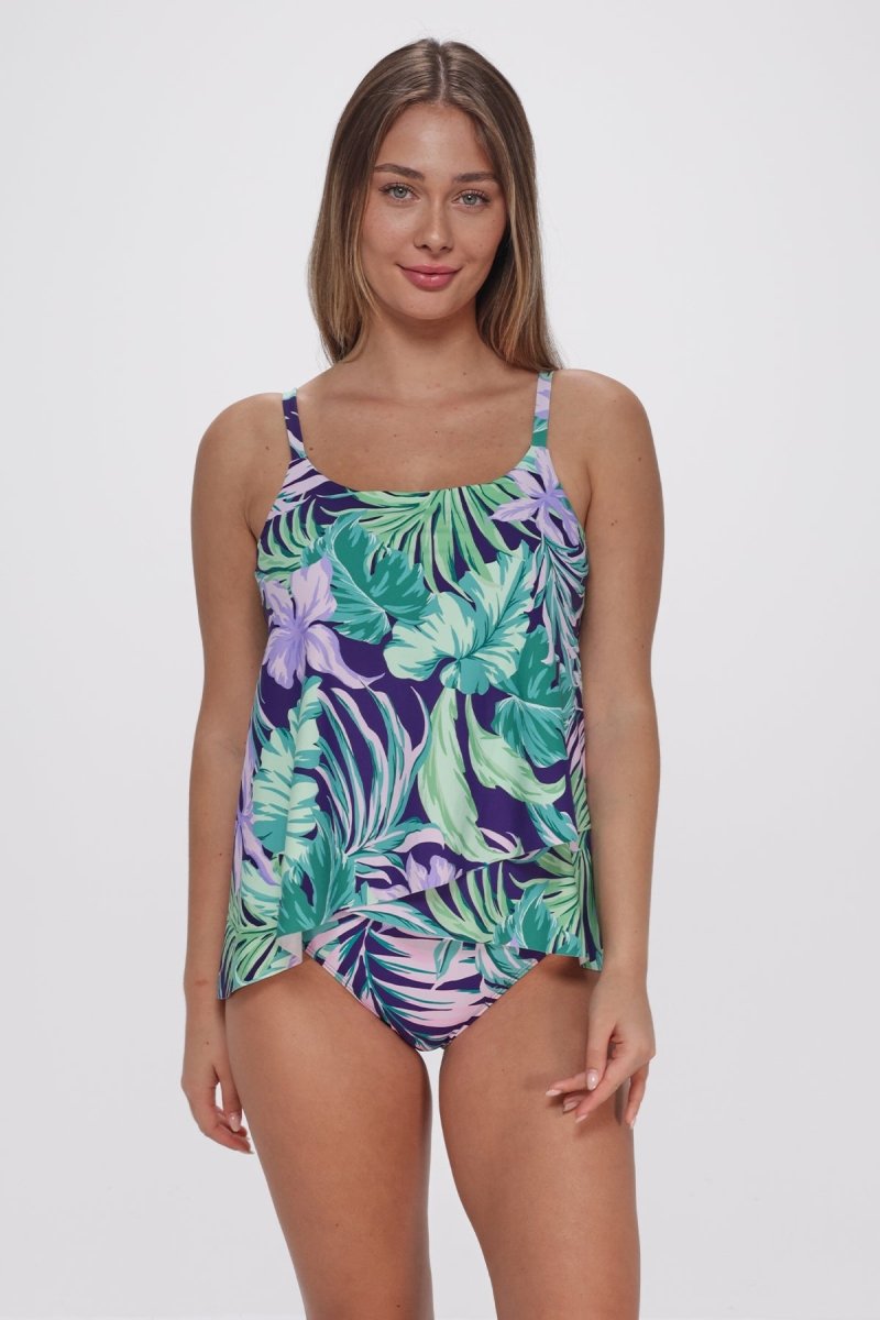 SUNSETS PRINTED ELENA UW TANKINI - tankini tops - SUNSETS