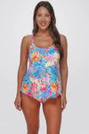 SUNSETS PRINTED JENNA TANKINI TOP - tankini tops - SUNSETS