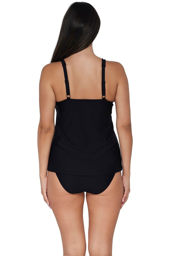 SUNSETS SOLIDS JENNA TANKINI TOP - tankini tops - SUNSETS