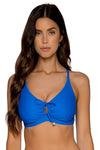 SUNSETS SOLIDS KAUAI KEYHOLE BIKINI TOP - LADIES SWIM - SUNSETS