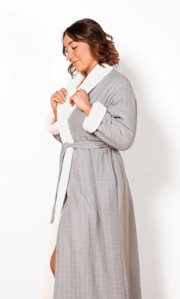 TOFINO TOWEL THE BOREAL FLEECE-LINED ROBE - coverups - TOFINO TOWEL