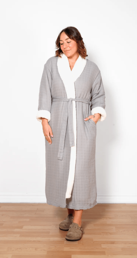 TOFINO TOWEL THE BOREAL FLEECE-LINED ROBE - coverups - TOFINO TOWEL